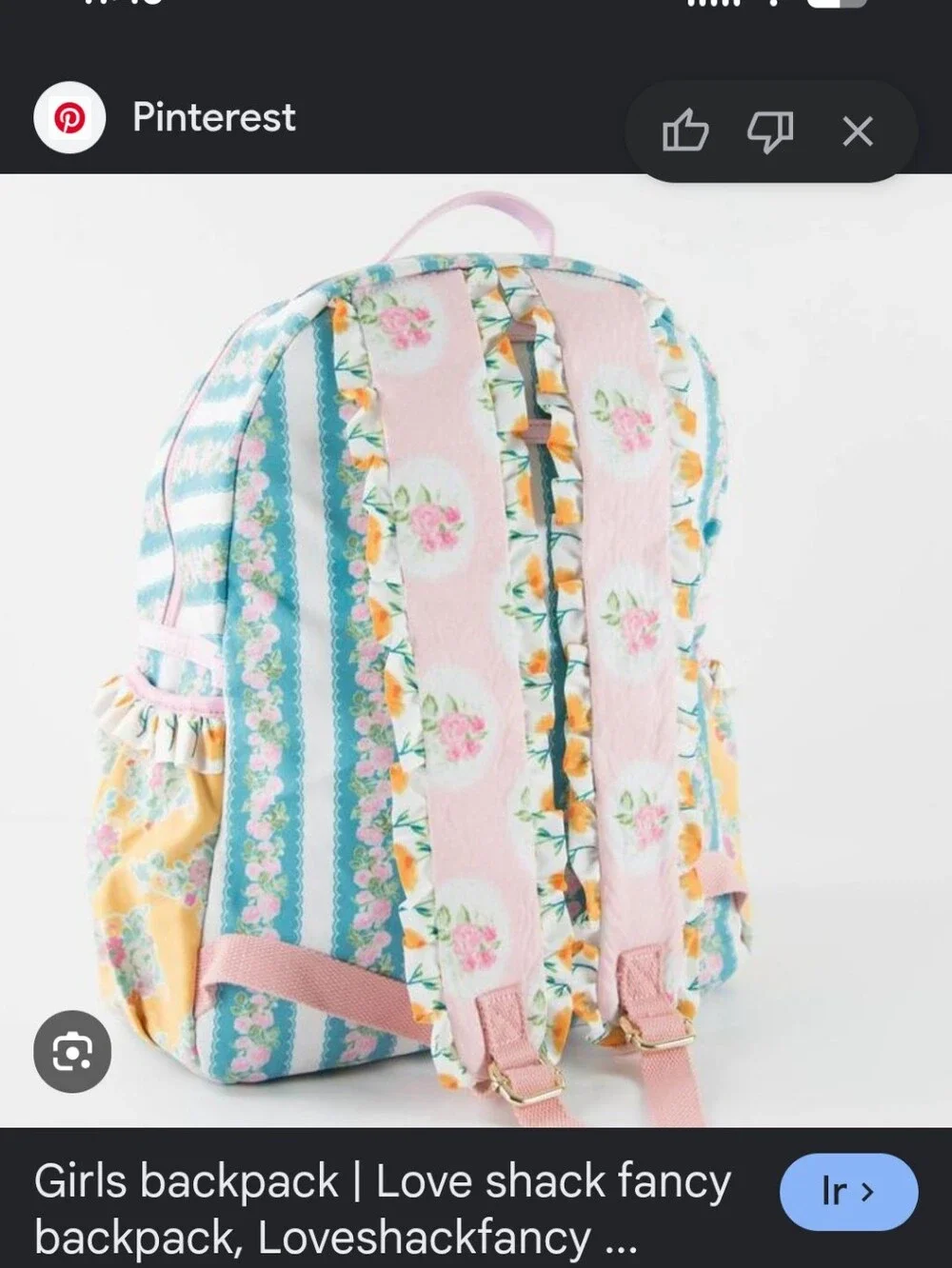 Loveshackfancy Pink Floral Crossbody Bag